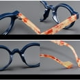 thumbnail image 4 of Black Tortoiseshell Classic Small Round Reading Glasses 1.50 Anti-Blue Light Presbyopia Glasses Readers 1.50 Strength, 4 of 8