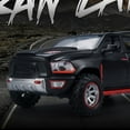 thumbnail image 2 of Vogacara 2 uds juguete de modelo de coche de aleación-pintura de protección del medio ambiente mano de obra Pickup sonido Ram aleación de Kits de construcción modelo blanco, 2 of 6