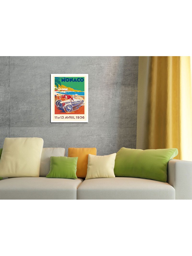Monaco Grand Prix 1936 - Vintage Car Racing Poster by Géo Ham