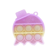Fanvereka Small Fidget Toy Pop Bubble Sensory Flipping Board with Keychain Stress Relief Hand Toy