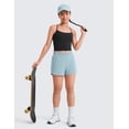 thumbnail image 2 of CRZ YOGA Girls Feathery-Fit Soft Athletic Shorts with Zipper Pocket Tennis Soccer Running Casual Liner Kids Teen, 2 of 6