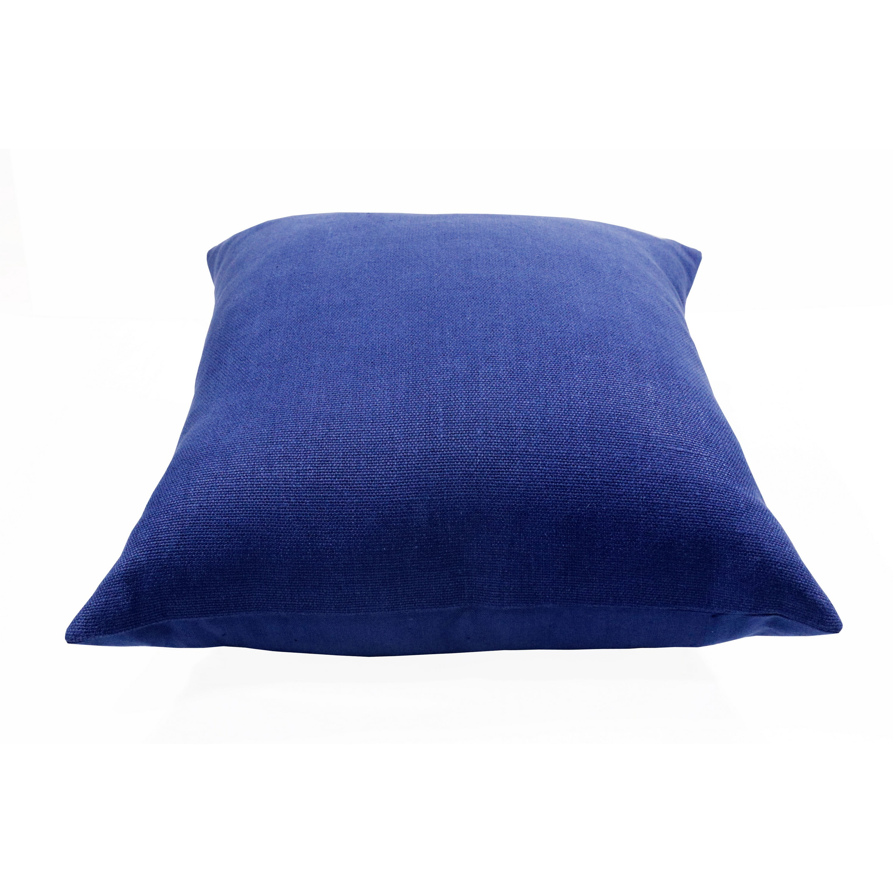 Harlow Hill Faye 20" x 20" Navy Solid Linen Adult Decorative Throw Pillow Cover