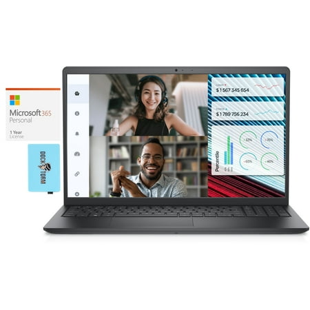 Dell Vostro 3520 Home/Business Laptop (Intel i5-1235U 10-Core, 15.6in 120 Hz Full HD (1920x1080), Intel UHD, Ubuntu Linux 20.04) with Microsoft 365 Personal , Dockztorm Hub