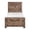 Rustic Brown, variant on Brown Finish - Headboard and Footboard - Bedroom - Realistic Wood Texture
