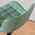 thumbnail image 5 of YOUNIKE Adjustable Bar Stools Set of 2 with Soft Cushion Swivel Counter Bar Chairs,Sea Green, 5 of 6