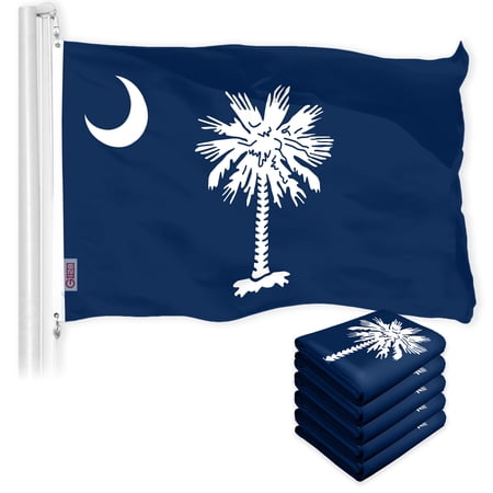 South Carolina SC State Flag 3x5FT 5-Pack 150D Printed Polyester By G128