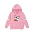 thumbnail image 5 of Placlothes Girls' Hall-oween Matching Outfit Set - Soft Polyester 1 Hoodie & 1 Jogger Pants, Pink, 3-12Y with Ghost & Pumpkin Prints for Trick-or-Treat/Parties/Autumn Casual,Size 2 T, 5 of 5