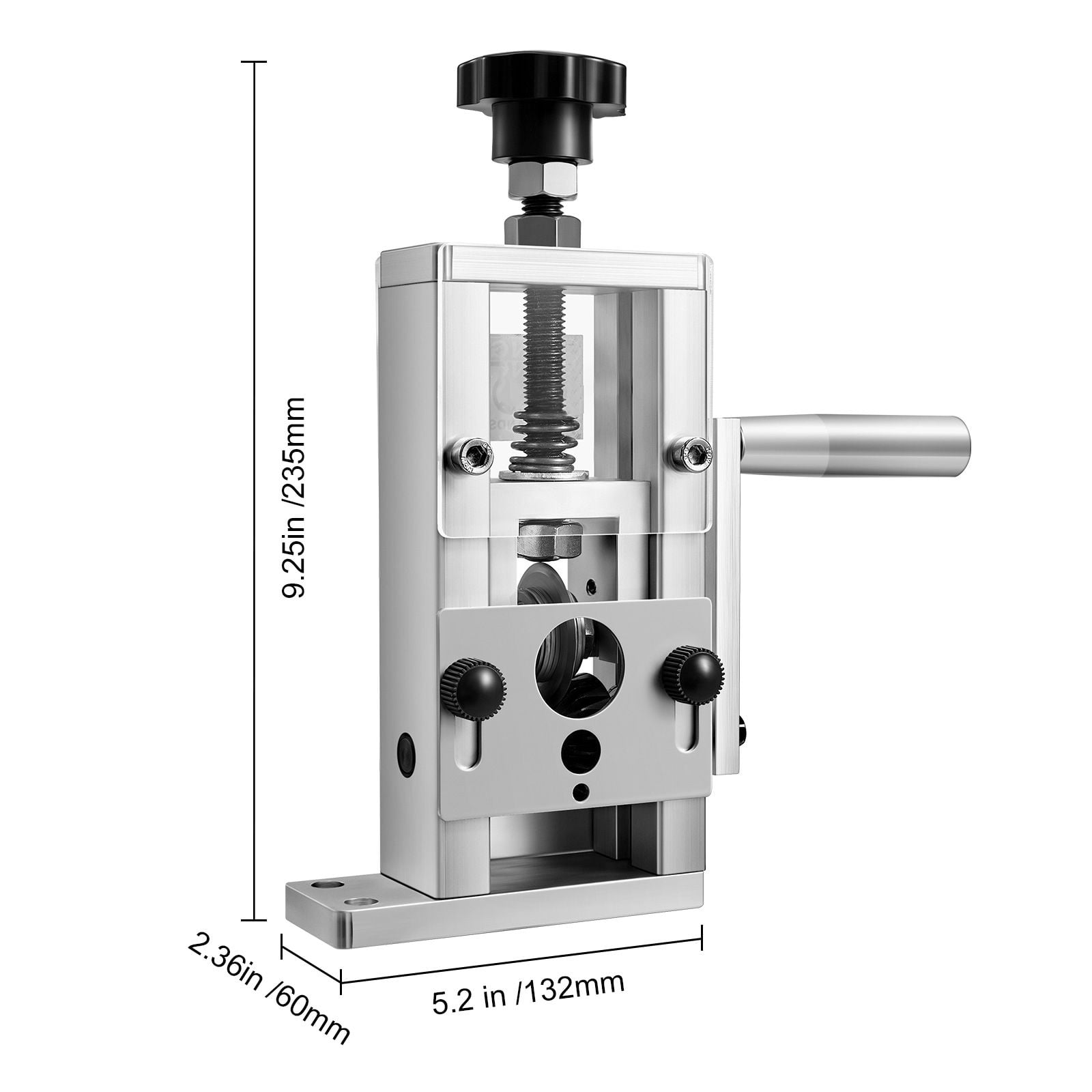 Manual Wire Stripping Machine 0.06-1 Inch 64Mn Blades 45# Steel Rollers Drill Powered for Scrap Copper Recycling