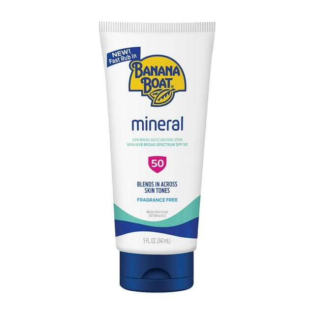 Crema solar Banana Boat Mineral SPF 50, 150 ml