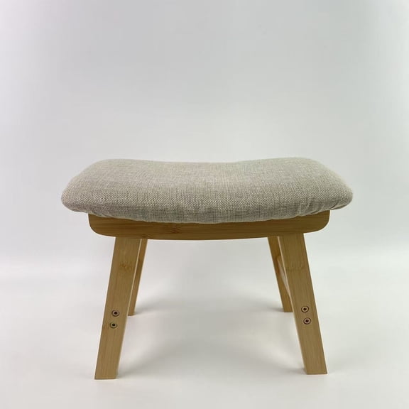 COZYDOU Footstools, Small Foot Stool Ottoman, and Footstool, Wooden Foot Stool, Sofa Footrest Extra Seating for Living Room Entryway Office