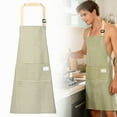 thumbnail image 1 of 1Pc Adjustable Waterdrop Resistant Bib Apron with 2 Pockets,Strip Kitchen Protective Apron with Adjustable Neck & Long Tie For Cooking Baking Grilling Working,Soft Kitchen Cooking Apron for Women Men, 1 of 8