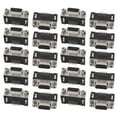 thumbnail image 1 of Unique Bargains 20Pcs DB 15 Pin 3 Row Female D-SUB VGA Connector PCB Mounting Right Angle, 1 of 1