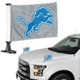 thumbnail image 1 of Detroit Lions Ambassador 4" x 6" Car Flag Set of 2, 1 of 1