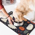 thumbnail image 2 of Evil Pumpkin Ghost Dog Mat for Food and Water Happy Halloween Pumpkin Ghost Absobing Durable 17x30 Inch Cat Food Mat Cat Mat for Food EcoFriendly Durable Pet Placemat, 2 of 7