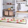 thumbnail image 4 of Dreamtimes Summer Watermelon Palm Leaves Hallway Runner Rug 2'x6' Kitchen Rug with Rubber Backing Watercolor Fruit Non Slip Entryway Rug Runner Washable Soft Area Rug for Hallway Bedroom Kitchen Decor, 4 of 6
