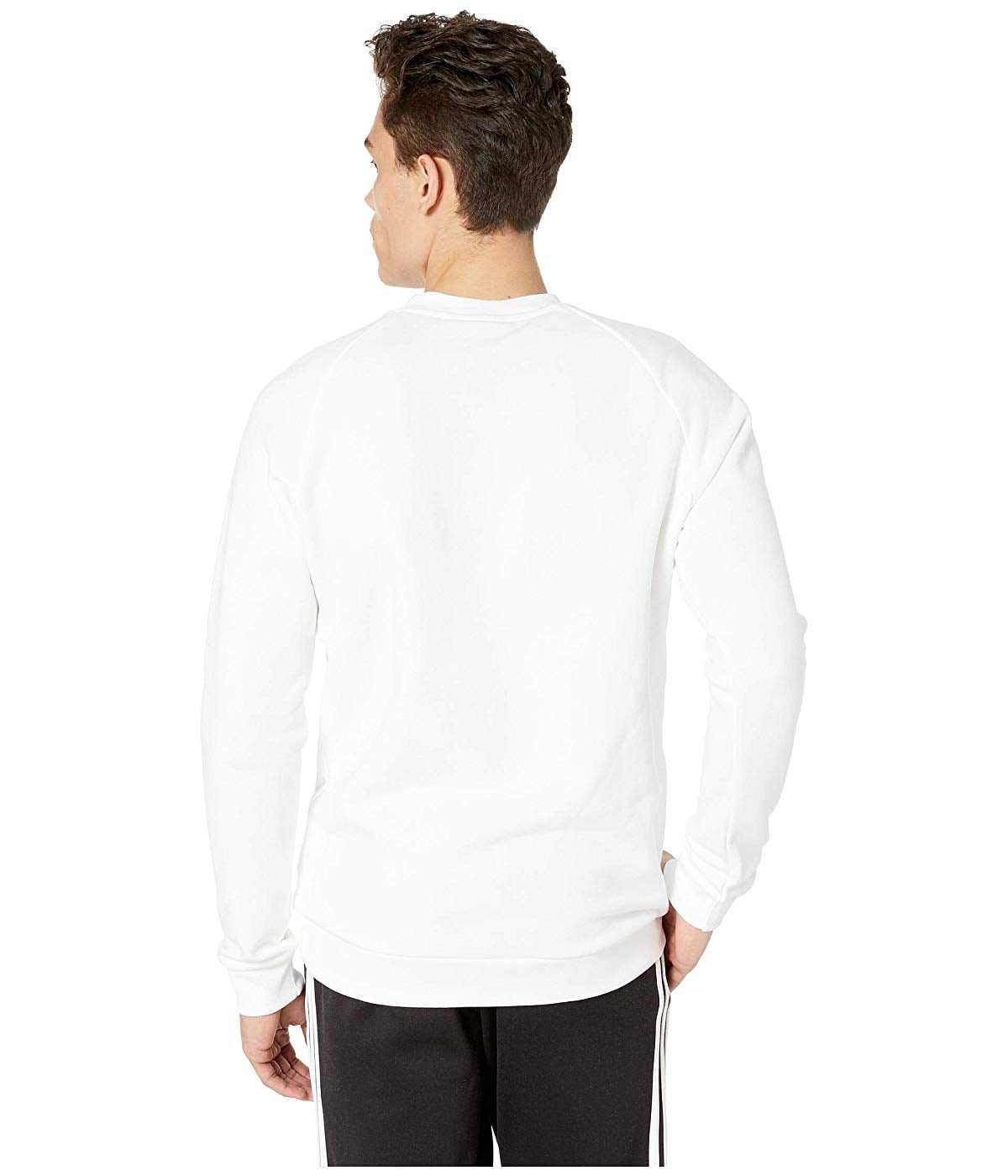 white adidas crew sweatshirt