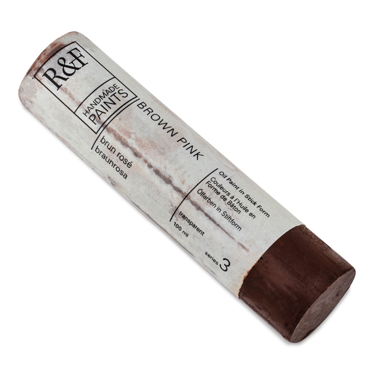 R&F Handmade Paints Pigment Stick, 100ml, Brown Pink