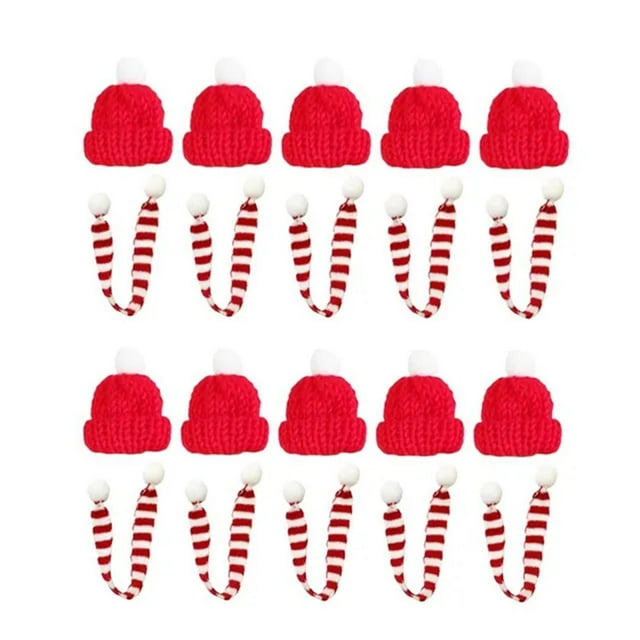 10x Botellas De Jugo De Muñeco De Nieve Navidad 500ml Transparente Para Escalada Camping Bufanda Roja Blanca Bufanda blanca roja