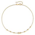 thumbnail image 5 of Primal Gold 14 Karat Yellow Gold Infinity Symbol 10-inch Plus 1-inch Extension Anklet, 5 of 5