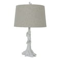 thumbnail image 4 of Decor Therapy Textured Resin Owl Table Lamp, White Finish, 28" Tall, 4 of 7