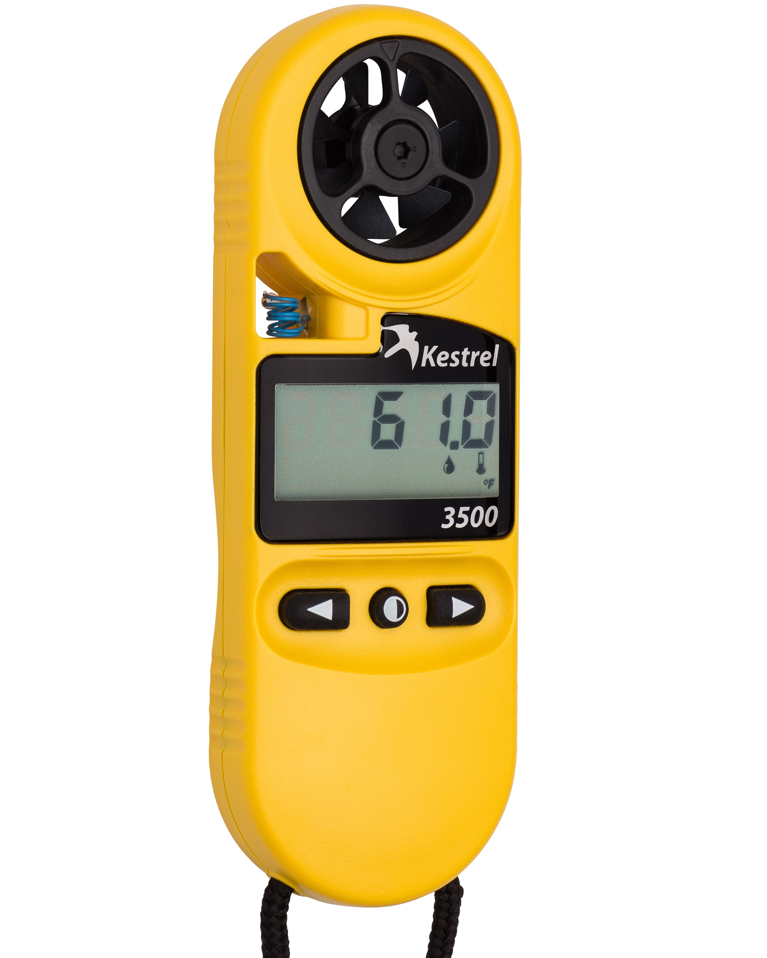 Temp 0835 Humidity Kestrel 3500 Wind Made in USA Yellow Pressure Meter
