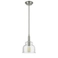 thumbnail image 3 of CHLOE Zoe Transitional 1 Light Brushed Nickel Ceiling Mini Pendant 8" Wide, 3 of 3