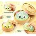thumbnail image 3 of Dumpling Mystery Box, Rainbow Glitter Slow Rising Squishy Squeeze Balls, Stress & Anxiety Relief Sensory Fidget Suff, 3 of 8