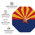 thumbnail image 3 of Arizona Flag Leather Drink Coasters for Drinks (6 Pack) for Tabletop Protection Octagon, 3 of 6