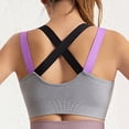 thumbnail image 6 of Bibifish Women Athletic Bra Strong Support Wide Strap Soft Stretchy Moisture-wicking for Fitness Exercise Practical Athletic Bra, 6 of 8