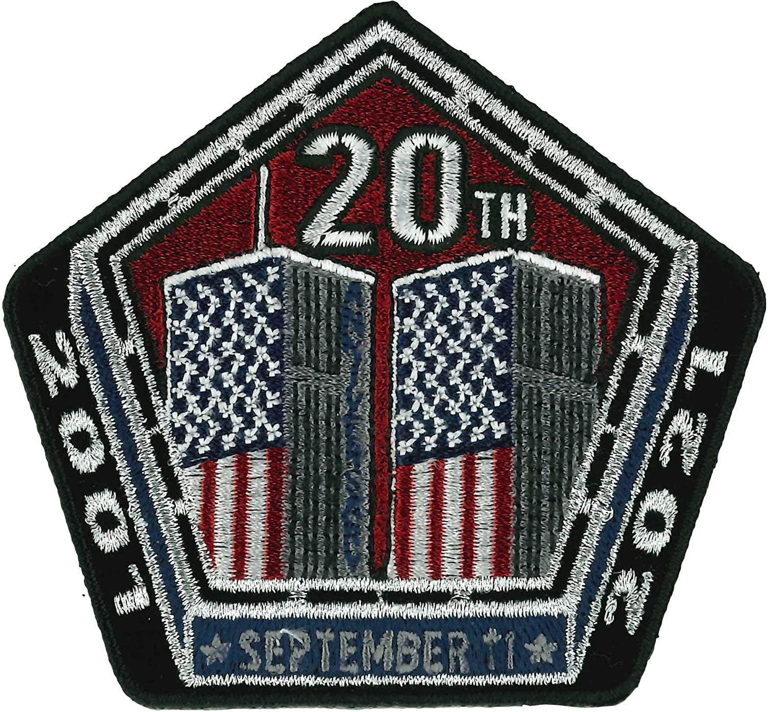 911 10th Anniversary Iron On Patch Hat Jacket FREE SHIP 