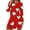 Red, variant on Liaqionyy Women's Valentine's Day Nightgown V Neck Chemise Sleepwear Lace Nightwear Nightshirts Soft Pajamas Dress