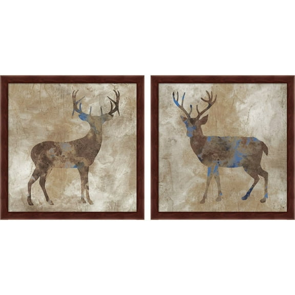 Great Art Now Oh Dear by Stephane Fontaine, 2 Piece Framed Art Set Each 13"W x 13"H