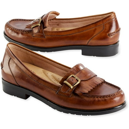 Earth Spirit - Women's Leather Loafers, Wide Width - Walmart.com