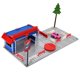 thumbnail image 1 of Juego de estación de servicio de coche ANGGREK juguetes de bloques de construcción de ciudad de aleación DIY, 1 of 8