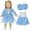 BU.Blue, variant on Red Winter Doll Clothes Set for 14-18 Inch Dolls: Coat, Dress, Socks, Headband ,4-Piece Outfit ,Perfect Christmas Gift Pink