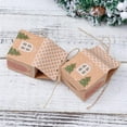 thumbnail image 5 of 50 Piezas Papel Kraft Forma de Casa con Cuerda Bolsa de Dulces Bolsa de Regalo Caja de Embalaje de Galletas Colgante de Navidad DecoracióN de Fiesta, 5 of 5