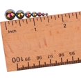 thumbnail image 2 of GFDYREE 3000PCS 1 Box 7Sizes Round Flatback Half Pearls Bead Loose Beads Gem Scrapbook Craft (Half Beads/AB Bright Color) (Black), 2 of 2
