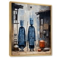 thumbnail image 2 of Designart "Tribes Dogon African Mali I" African Tribes Floater Framed Wall Art Print, 2 of 7