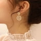 thumbnail image 5 of Pendientes de plata estilo Cc Pendientes de tendencia de temperamento de gama alta Joyería de tendencia deslumbrante, 5 of 5