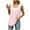 Pink, variant on Plebaso Womens Square Neck Tank Tops Pleated Casual Dressy Blouses Sleeveless Shirts Women's Clothes