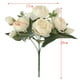 thumbnail image 2 of Bouquet De Peonía Artificial De 2 Piezas, Rama De Plástico, Hojas Y Flores , Rosa Y, 2 of 9