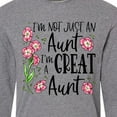 thumbnail image 4 of Inktastic I'm Not Just an Aunt, I'm a Great Aunt Flowers Long Sleeve T-Shirt, 4 of 5