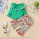 thumbnail image 2 of Ropa Para Bebés Y Niñas, Conjunto Para Niños Pequeños, Conjunto De Pantalones Informales De Manga Larga Con Cuello Redondo De Algodón Para Niños De Otoño E Invierno, Verde Odeerbi  LM103-6977, 2 of 9
