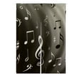 thumbnail image 1 of EREHome Notes de Musique Japonais Noren Rideau Porte Porte Fenêtre Traitement Rideaux Coton Lin Rideau Taille 85x120 cm, 1 of 1