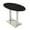 Black Cypress w/Silver Base, variant on Oval Bistro Height Meeting Table Double Metal Base 34x70 Bar Table