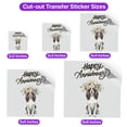 thumbnail image 5 of Happy Anniversary English Springer Spaniel Celebrates Wedding Love Family Party Cutout Transfer Sticker Springers Dog Lover Gifts Transparent Decal Art Decor - 01015, 5 of 5