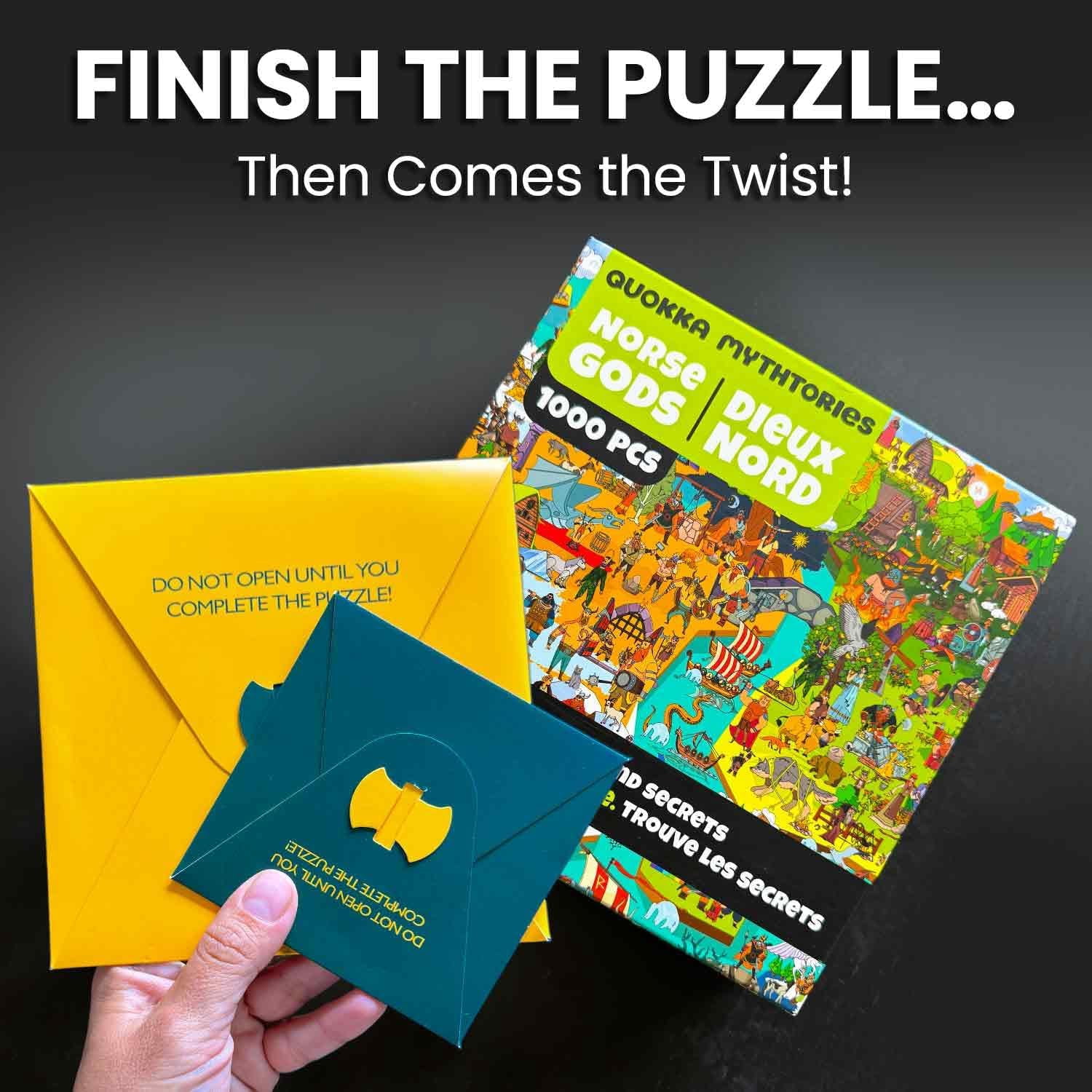 Quokka Jigsaw puzzles for adults - 1000 piece puzzles Mythories Ancient Gods Norse in Premium Box