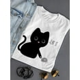 thumbnail image 3 of Eat It. Kitten W Mouse T-Shirt Women -Smartprints Designs, Female Small, 3 of 4