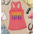 thumbnail image 3 of S4E Women's Pride Gay LGBTQ Rainbow Racerback Slim Fit X-Small Red, 3 of 4