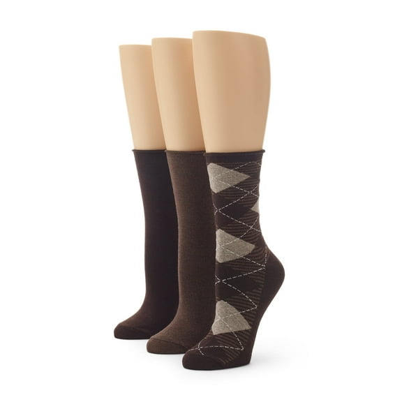 No nonsense Women's Jean Sock, Assorted 2 Argyle, One Size